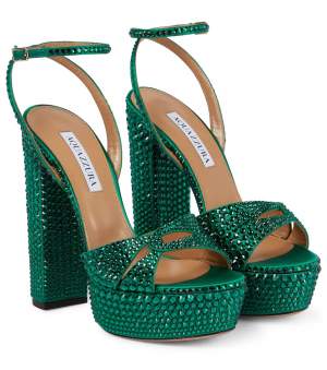 Crystal Platform Sandals