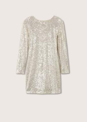 Scoop Back Sequin Dress