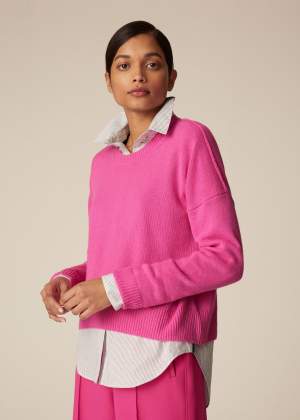 Cashmere Jumper Hot Pink