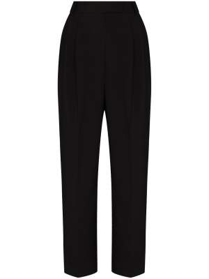 Tailored Cropped Trousers Black