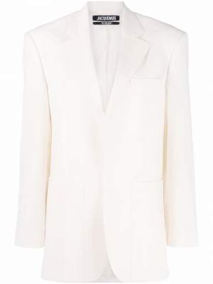 Single Breasted Blazer White