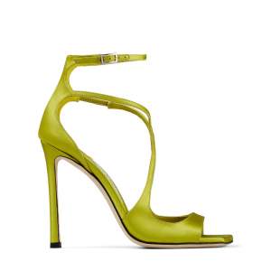 Satin Sandals Lime