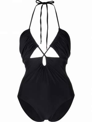 Cut Out Swimsuit Black