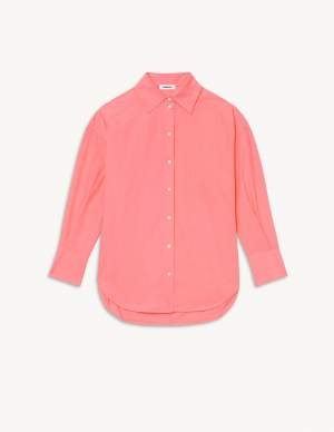 Oversized Cotton Shirt Pink