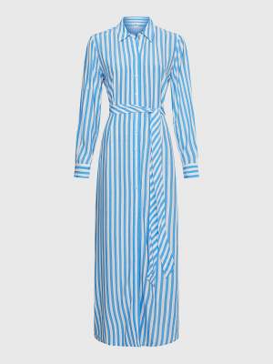 Midi Shirt Dress Striped