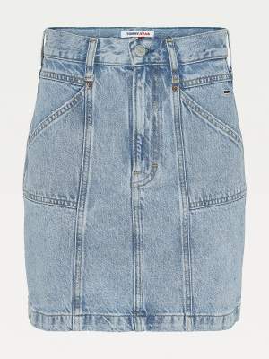 Light Wash Denim Skirt