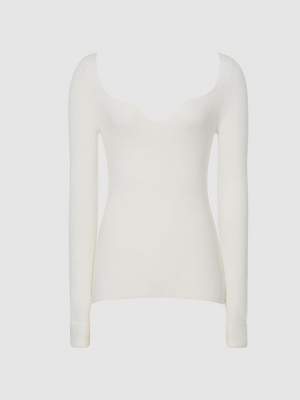 Ribbed Sweetheart Jumper