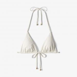 Monogram Bikini Top White