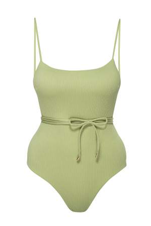 Tie Swimsuit Olive Green