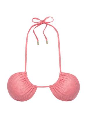 Bikini Top Crinkle Pink