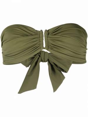 Bandeau Bikini Top Khaki