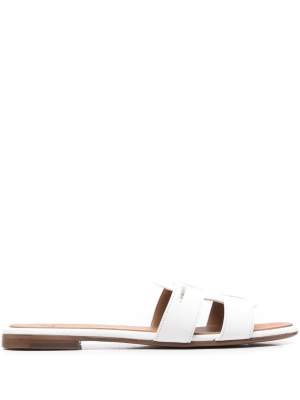 White Flat Mules
